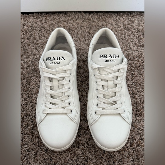 Prada Milano White Sneakers - Picture 1 of 5